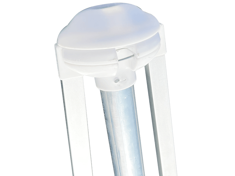 2,8*2,4M decoratieve strandparaplu met 2 ribben