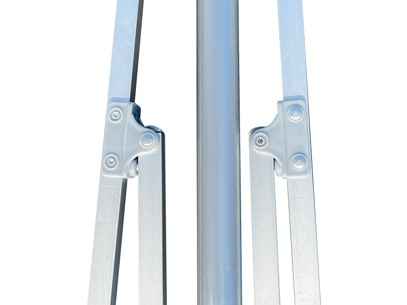 2,8*2,4M decoratieve strandparaplu met 2 ribben