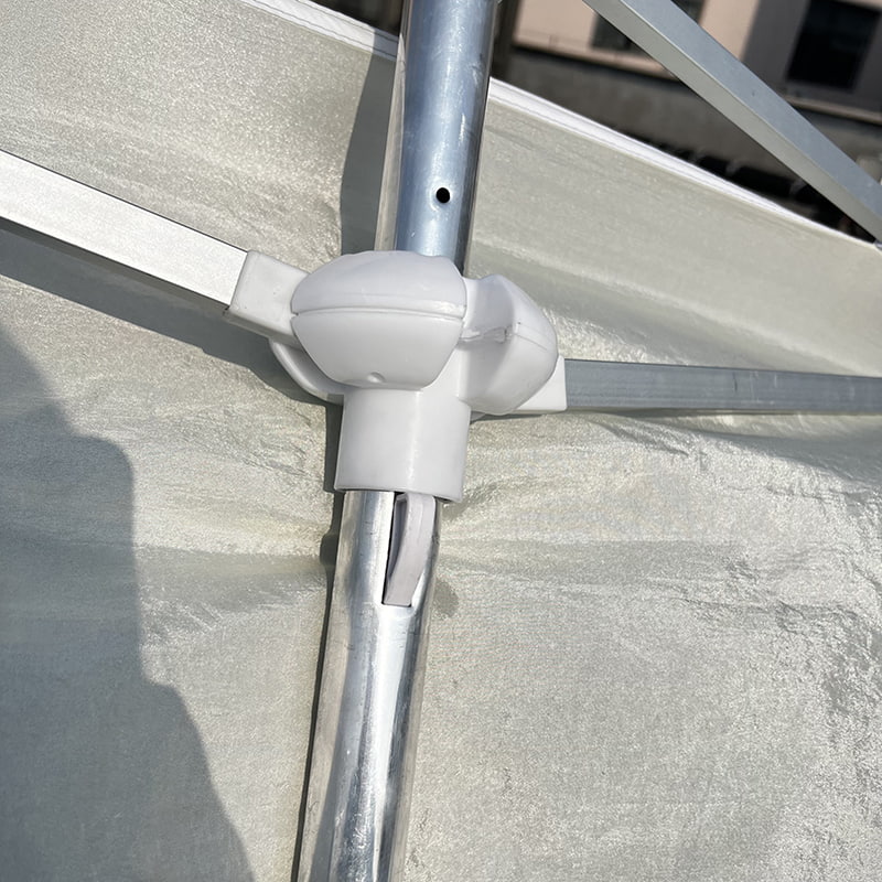 2,8*2,4M decoratieve strandparaplu met 2 ribben