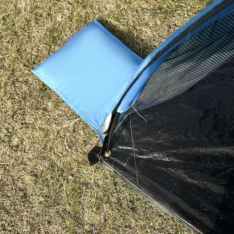 Outdoor strandcampingtent met geïntegreerde grondmat