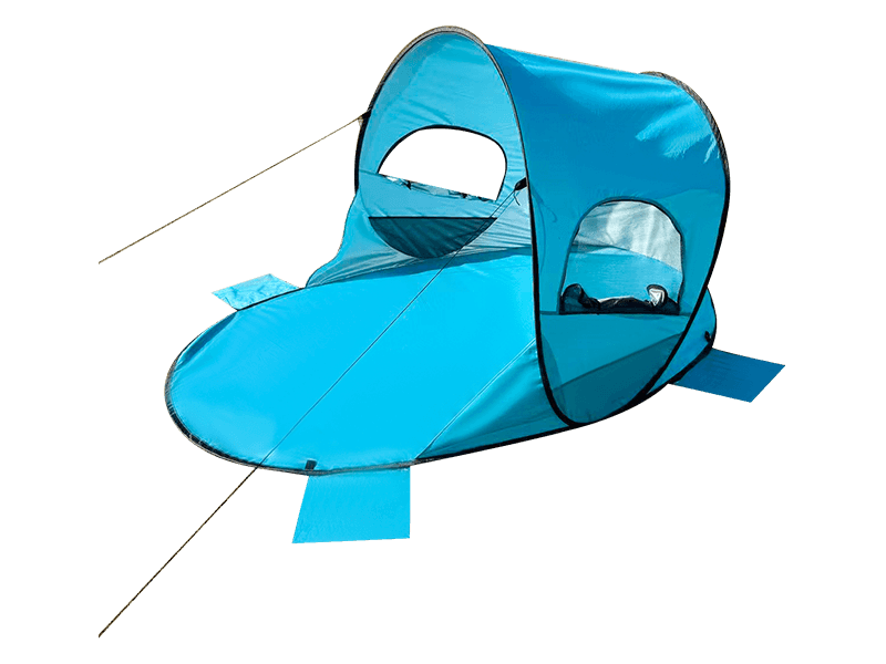 Draagbare strandtent voor meerdere personen, snel op te zetten