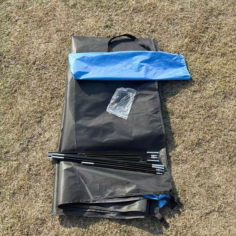 Lichtgewicht, driezijdig geventileerde strandtent