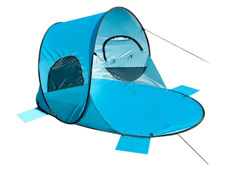 Draagbare strandtent voor meerdere personen, snel op te zetten