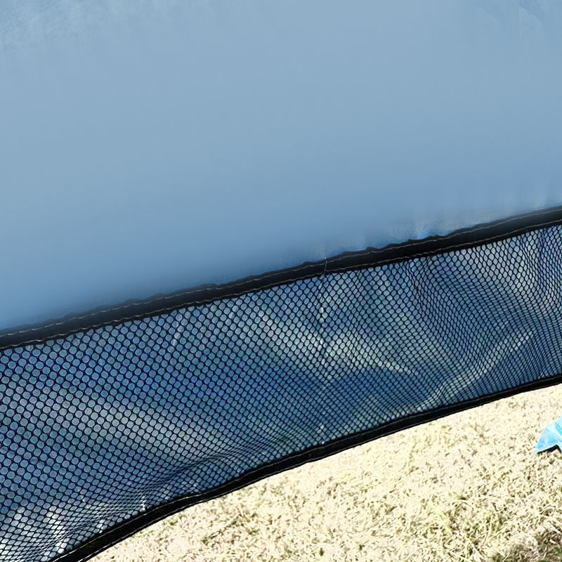 Outdoor strandcampingtent met geïntegreerde grondmat