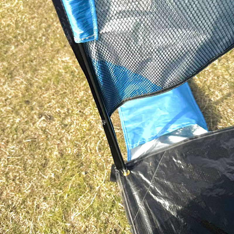 Outdoor strandcampingtent met geïntegreerde grondmat