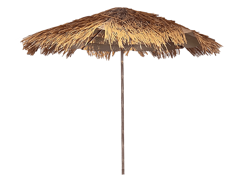 3 meter lange parasol van stro
