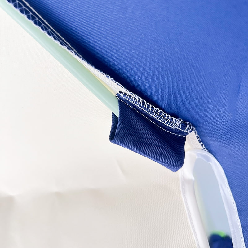 2,5 m blauw-witte patchwork pagodeparaplu