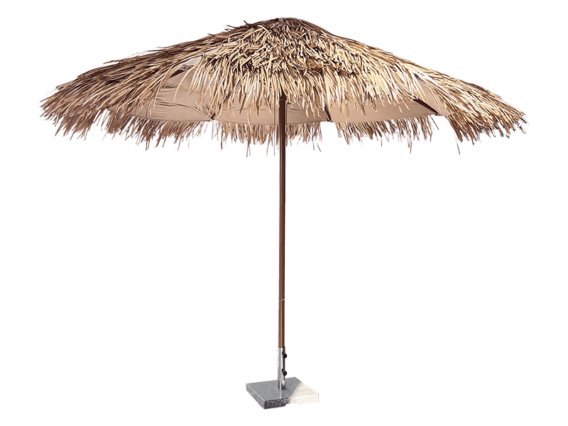 3 meter lange parasol van stro