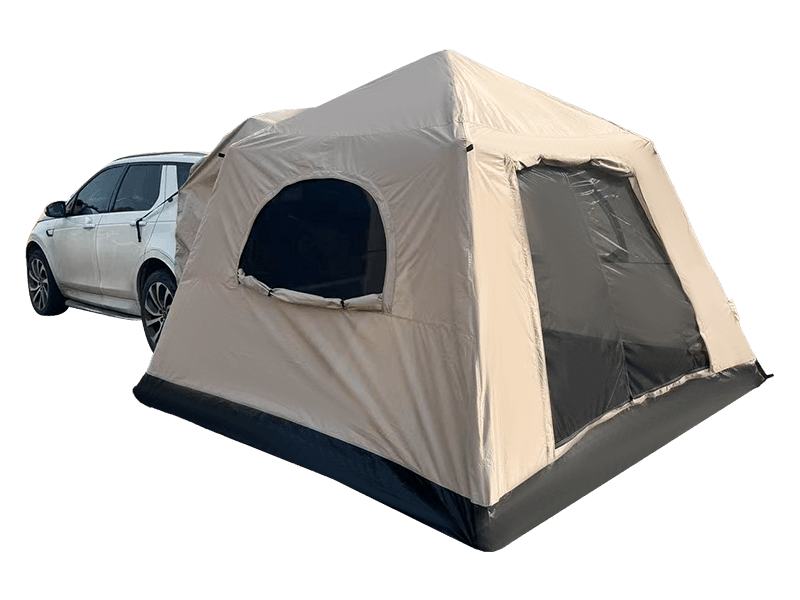 Achteraan gemonteerde autokampeertent Achteraan gemonteerde autokampeertent