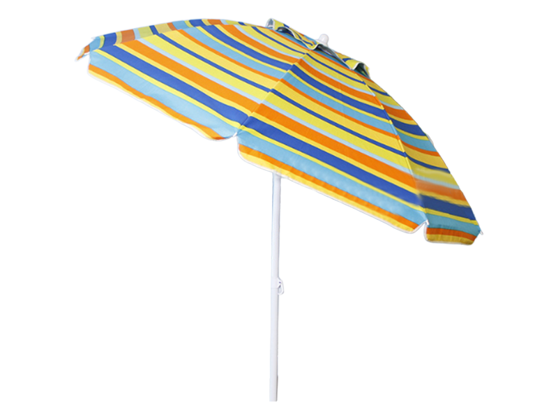2M outdoor polyester zilverlijm strandparaplu
