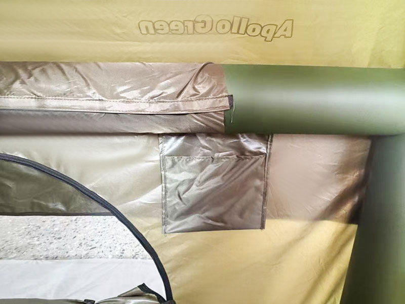 Kleine militaire groene opblaasbare kampeertent Kleine militaire groene opblaasbare kampeertent