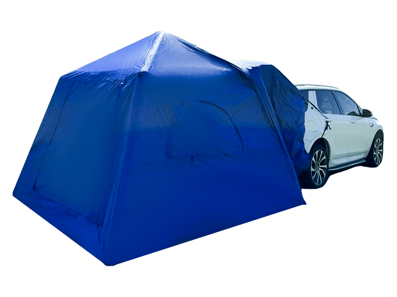 Achteraan gemonteerde autokampeertent Achteraan gemonteerde autokampeertent